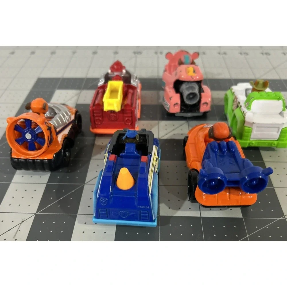 Paw Patrol Mighty Pups Super Paws Set TRUE METAL Car Assortment Lot of 6 toy car